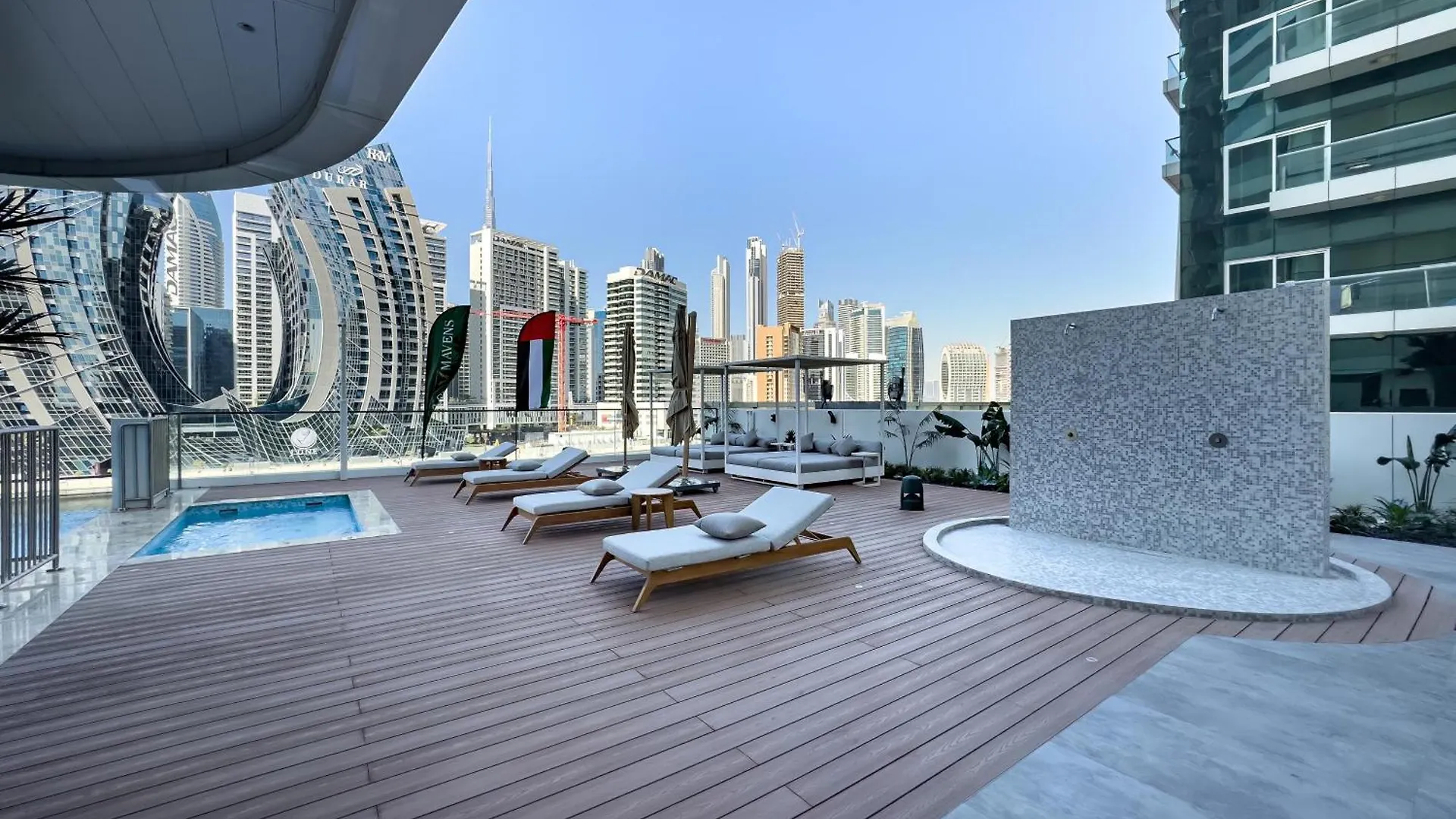 아파트 Luxury Marasi Drive, 1Bdr Apt With Private Jacuzzi 두바이 아랍에미리트